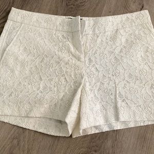 White lace size 4 shorts